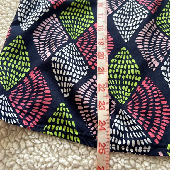 Crown & Ivy Navy Print Peasant Blouse Medium - Picture 9 of 9